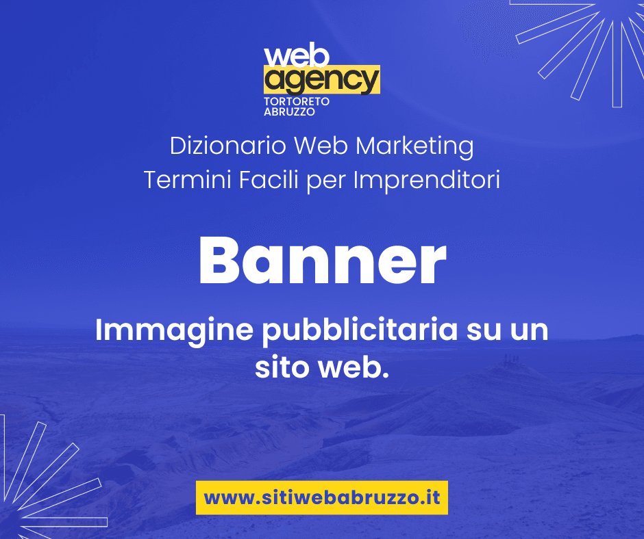 Immagine pubblicitaria su un sito web.